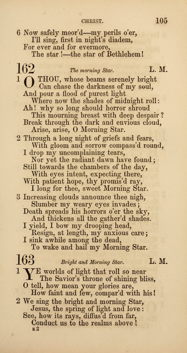 Hymns: selected and original, for public and  private worship (4th ed. 3rd rev. ed.) page 111