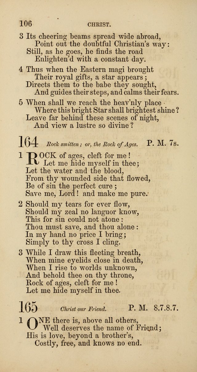 Hymns: selected and original, for public and  private worship (4th ed. 3rd rev. ed.) page 112