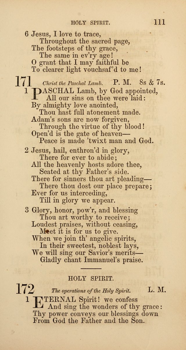 Hymns: selected and original, for public and  private worship (4th ed. 3rd rev. ed.) page 117