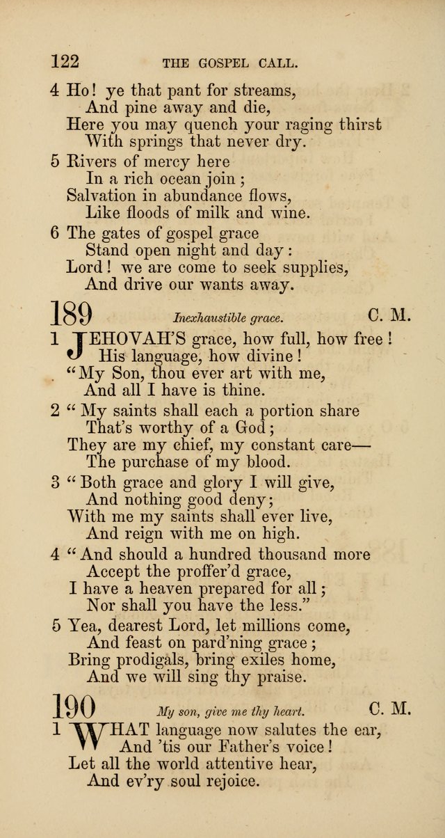 Hymns: selected and original, for public and  private worship (4th ed. 3rd rev. ed.) page 128