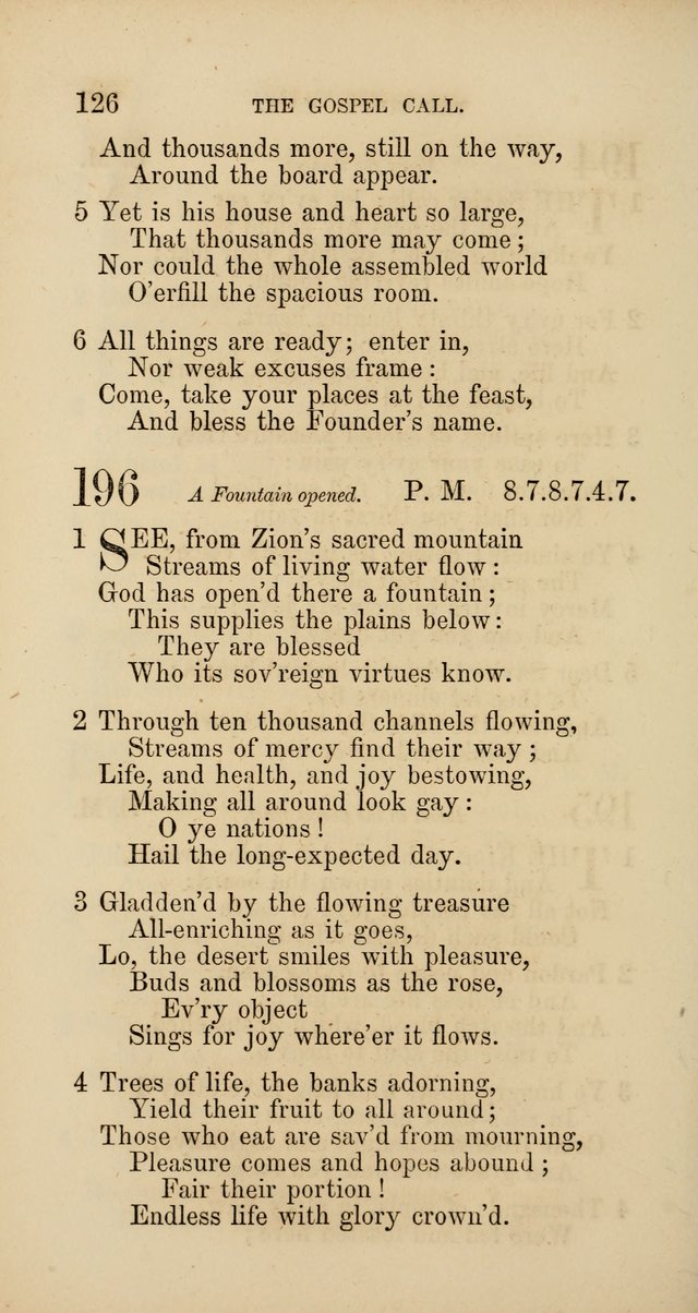 Hymns: selected and original, for public and  private worship (4th ed. 3rd rev. ed.) page 132