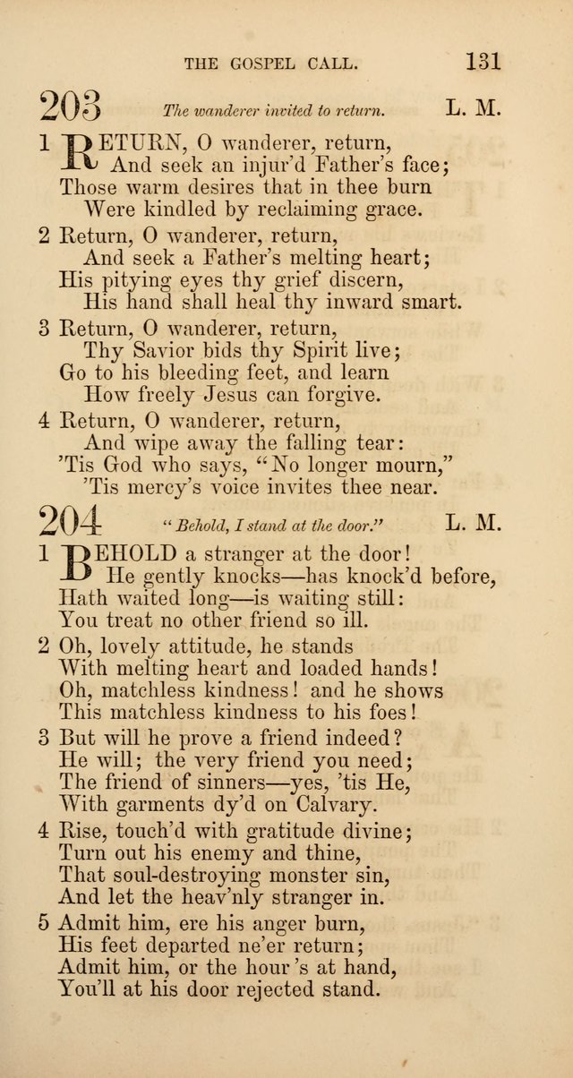 Hymns: selected and original, for public and  private worship (4th ed. 3rd rev. ed.) page 137