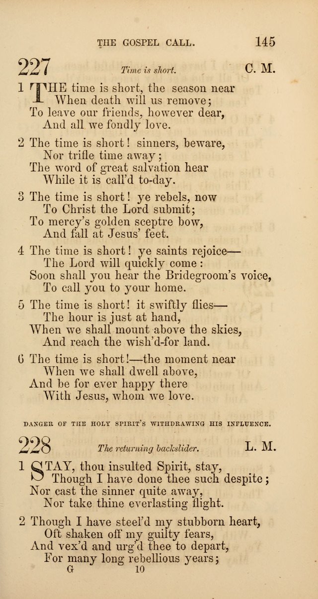 Hymns: selected and original, for public and  private worship (4th ed. 3rd rev. ed.) page 153