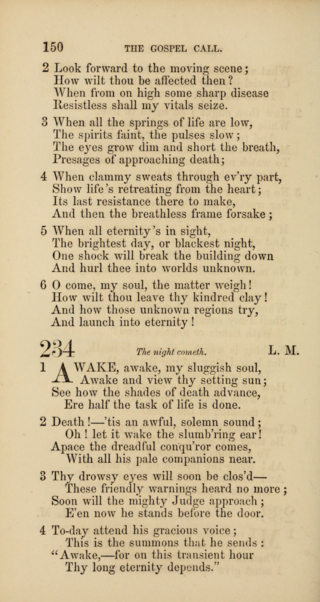 Hymns: selected and original, for public and  private worship (4th ed. 3rd rev. ed.) page 158