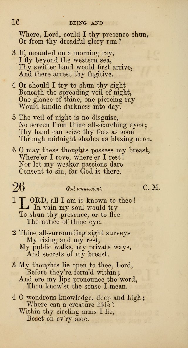 Hymns: selected and original, for public and  private worship (4th ed. 3rd rev. ed.) page 16