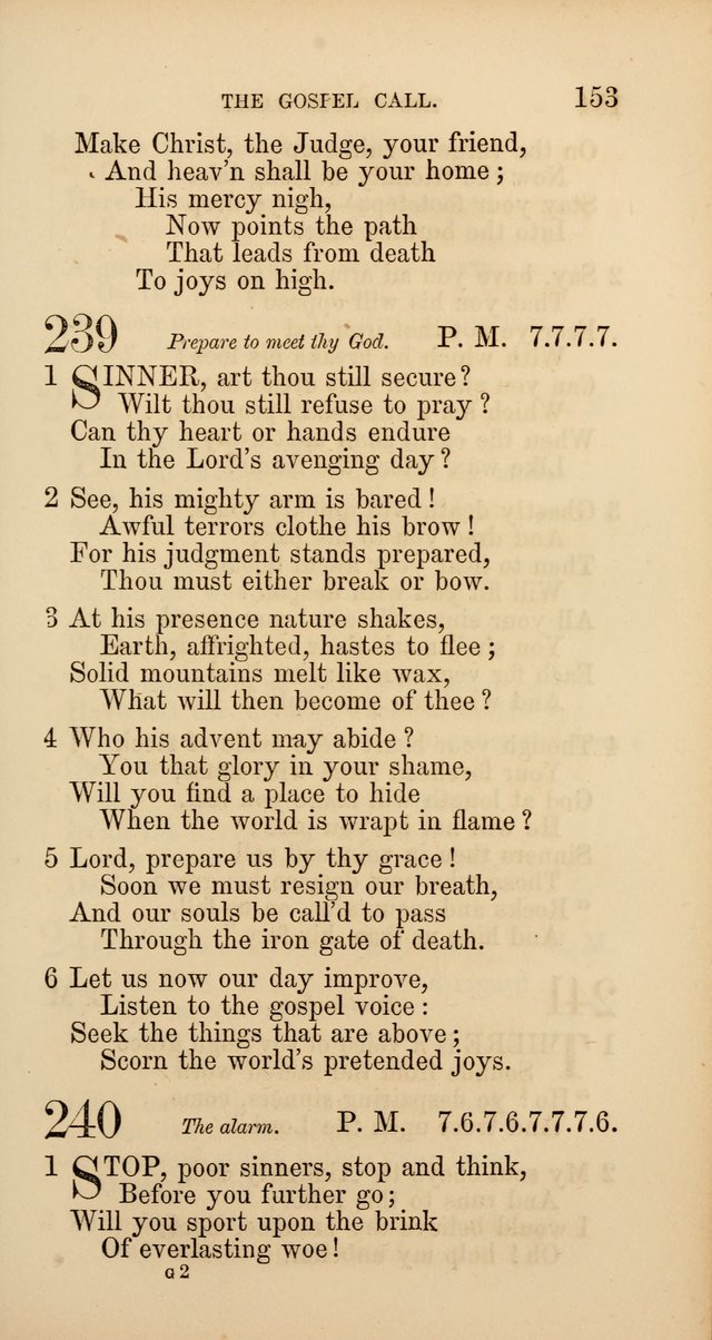 Hymns: selected and original, for public and  private worship (4th ed. 3rd rev. ed.) page 161