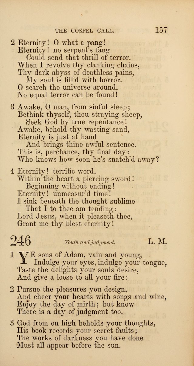 Hymns: selected and original, for public and  private worship (4th ed. 3rd rev. ed.) page 165