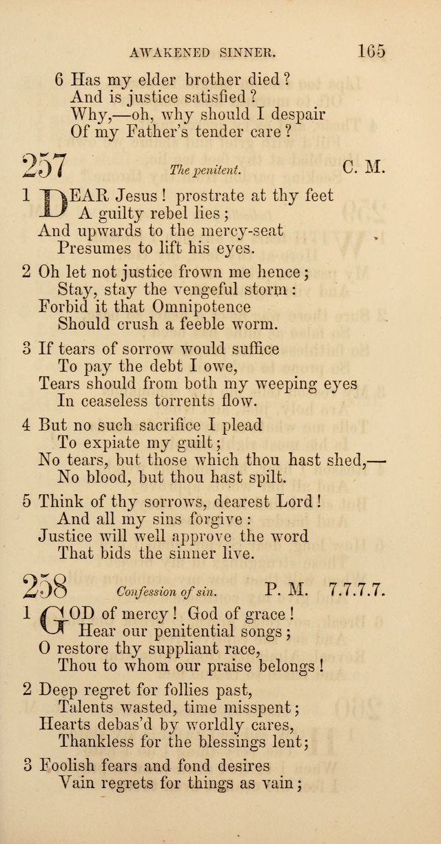 Hymns: selected and original, for public and  private worship (4th ed. 3rd rev. ed.) page 175