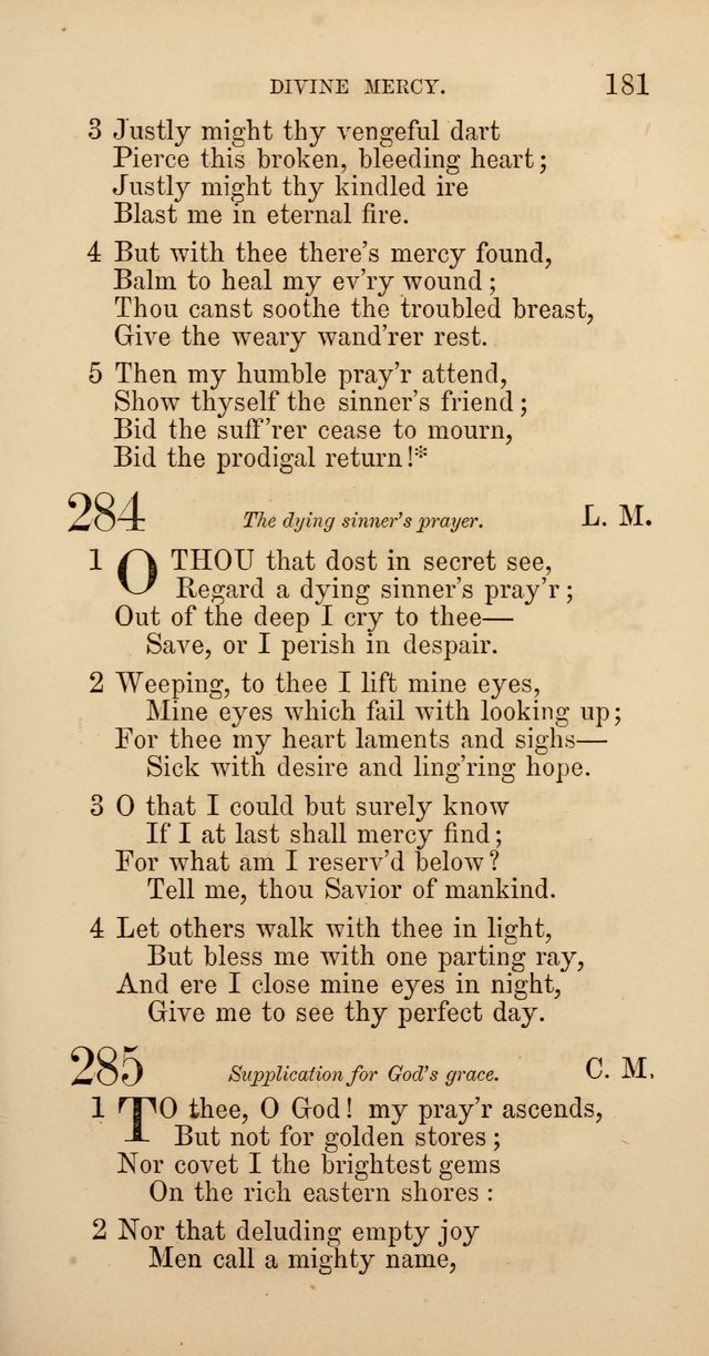 Hymns: selected and original, for public and  private worship (4th ed. 3rd rev. ed.) page 193