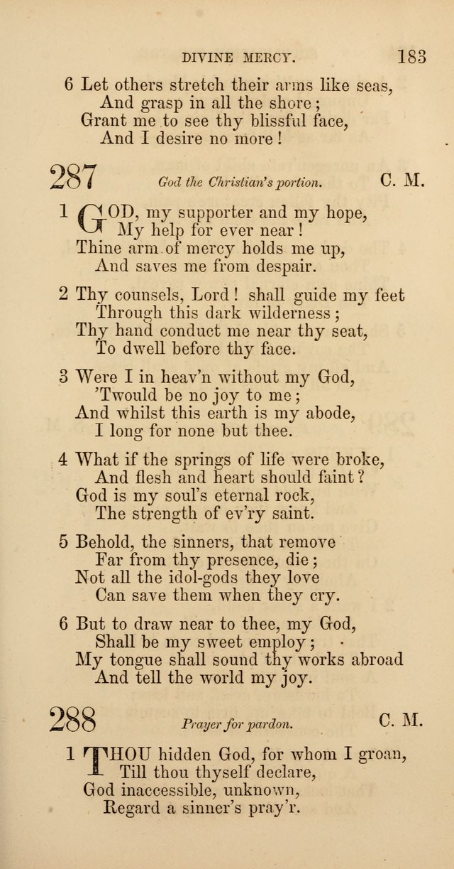 Hymns: selected and original, for public and  private worship (4th ed. 3rd rev. ed.) page 195