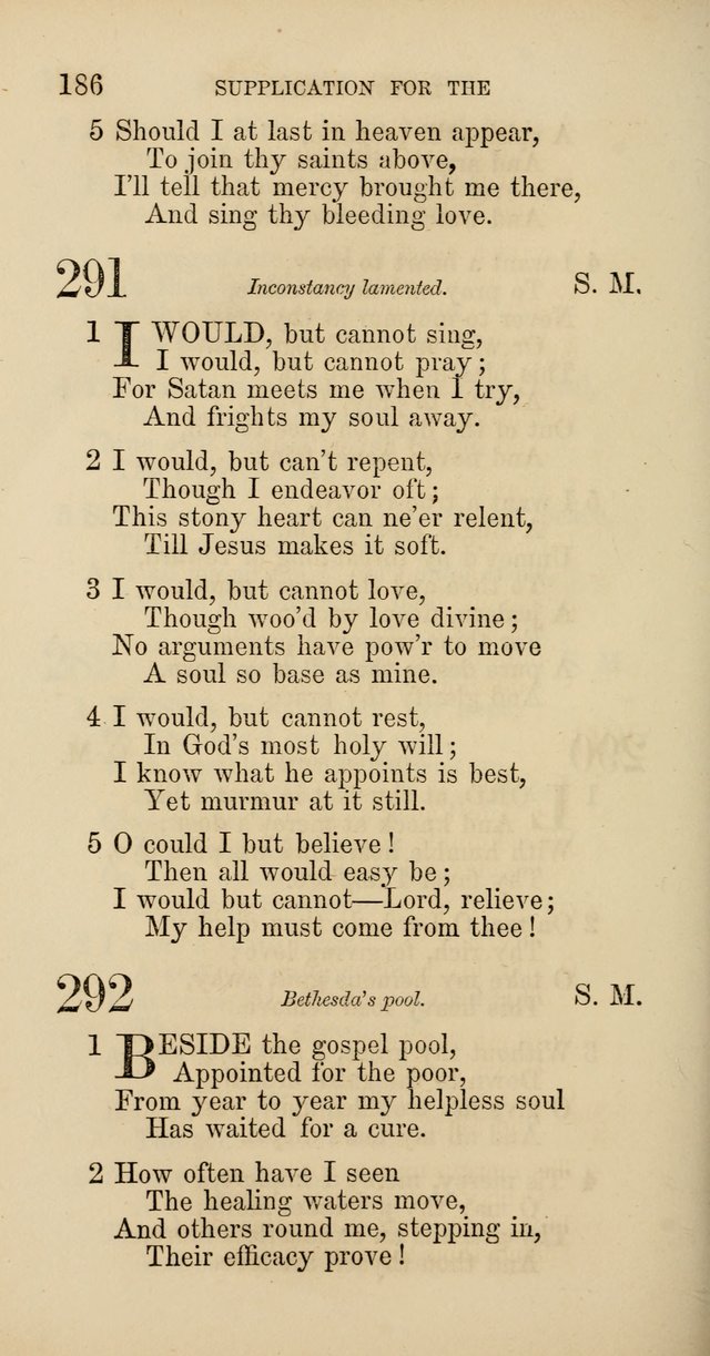 Hymns: selected and original, for public and  private worship (4th ed. 3rd rev. ed.) page 198