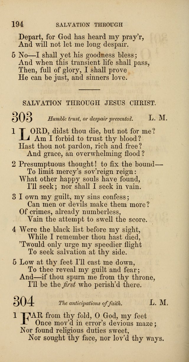 Hymns: selected and original, for public and  private worship (4th ed. 3rd rev. ed.) page 206