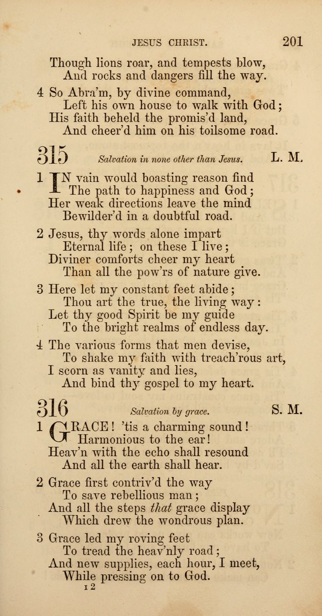 Hymns: selected and original, for public and  private worship (4th ed. 3rd rev. ed.) page 213