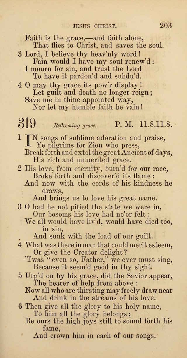 Hymns: selected and original, for public and  private worship (4th ed. 3rd rev. ed.) page 215