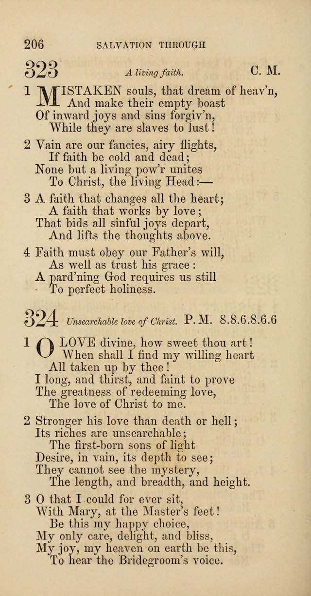 Hymns: selected and original, for public and  private worship (4th ed. 3rd rev. ed.) page 218