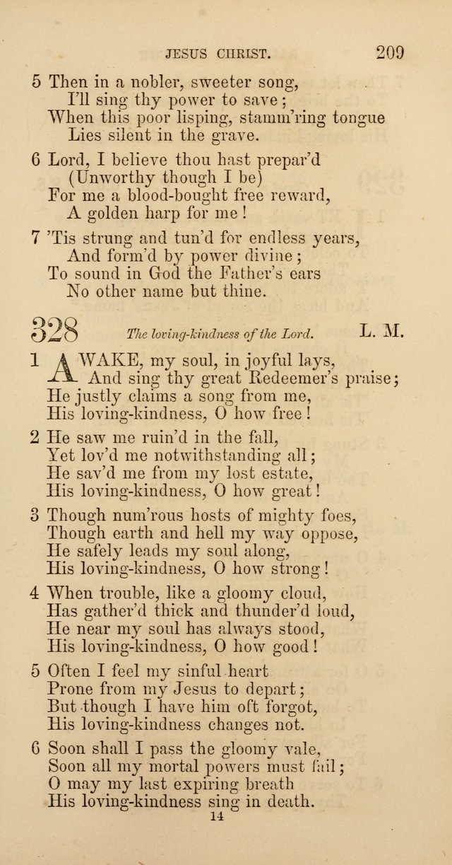 Hymns: selected and original, for public and  private worship (4th ed. 3rd rev. ed.) page 223