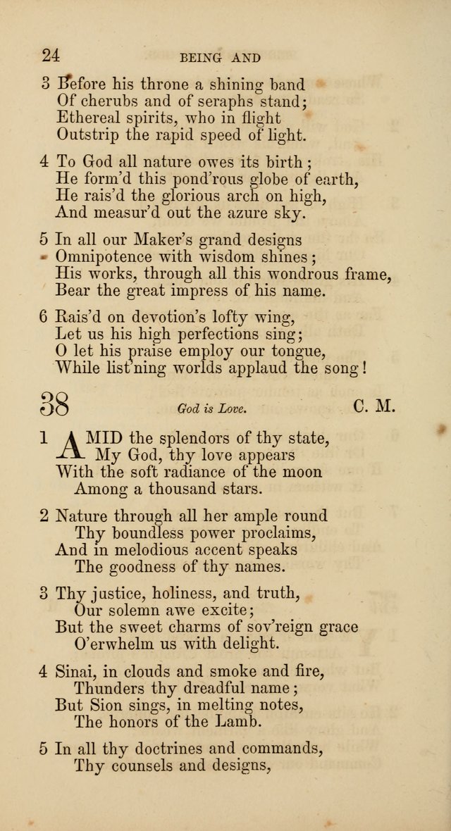 Hymns: selected and original, for public and  private worship (4th ed. 3rd rev. ed.) page 24