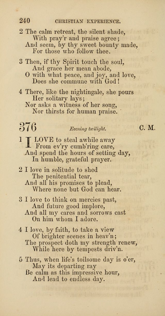 Hymns: selected and original, for public and  private worship (4th ed. 3rd rev. ed.) page 258