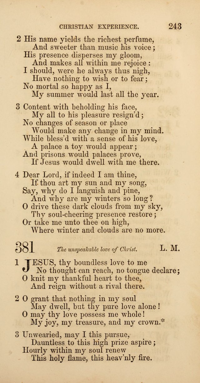 Hymns: selected and original, for public and  private worship (4th ed. 3rd rev. ed.) page 261