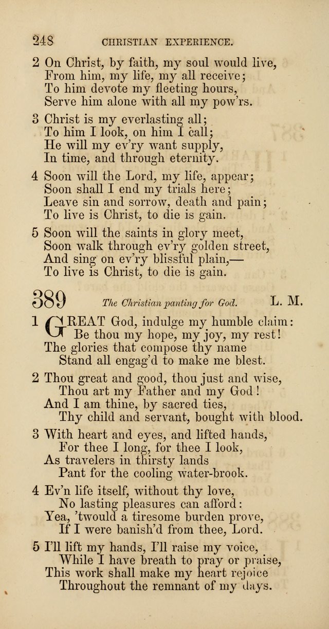 Hymns: selected and original, for public and  private worship (4th ed. 3rd rev. ed.) page 266