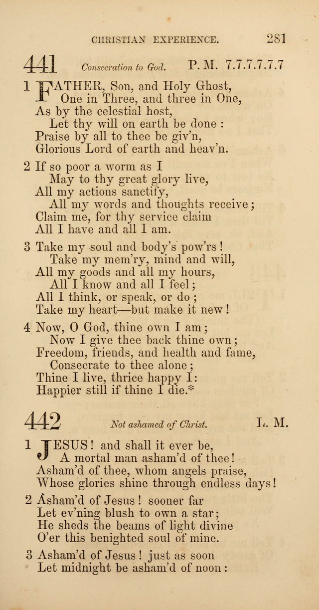 Hymns: selected and original, for public and  private worship (4th ed. 3rd rev. ed.) page 299