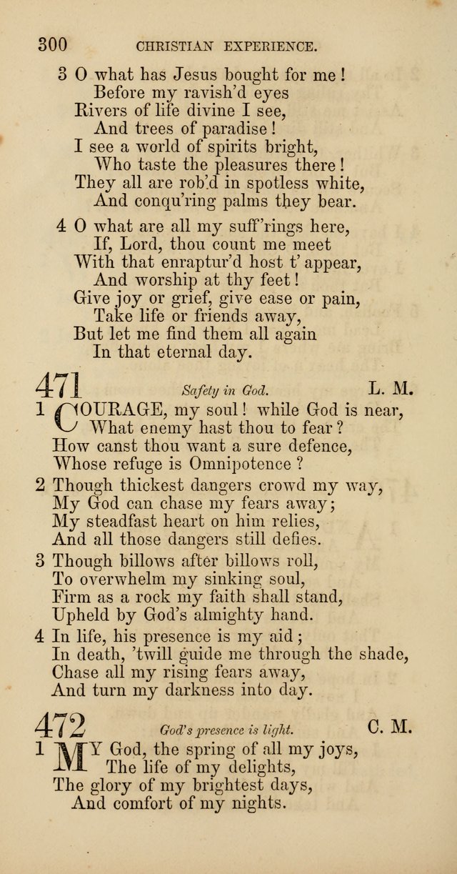 Hymns: selected and original, for public and  private worship (4th ed. 3rd rev. ed.) page 318