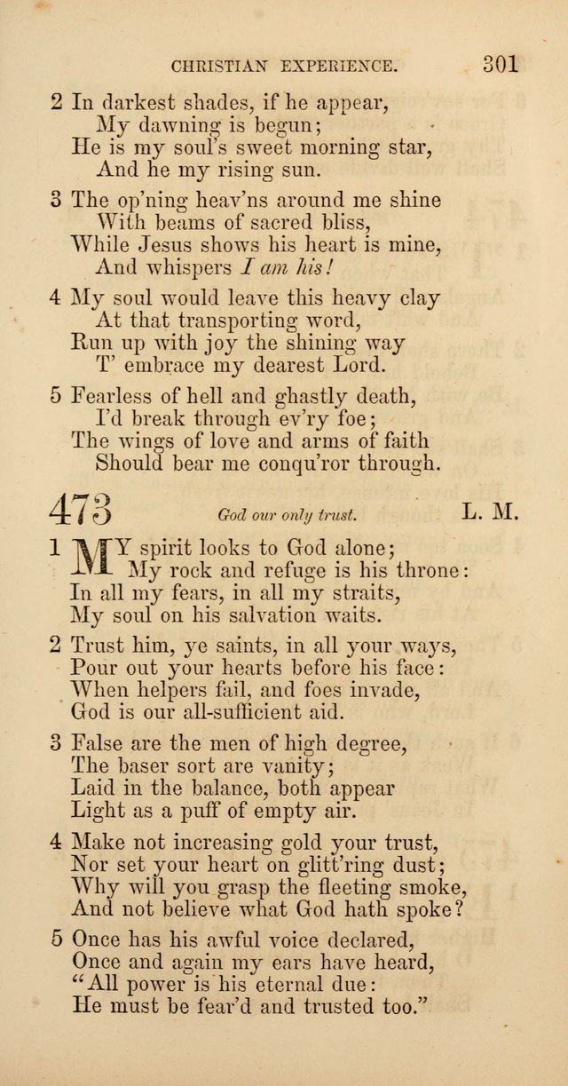 Hymns: selected and original, for public and  private worship (4th ed. 3rd rev. ed.) page 319