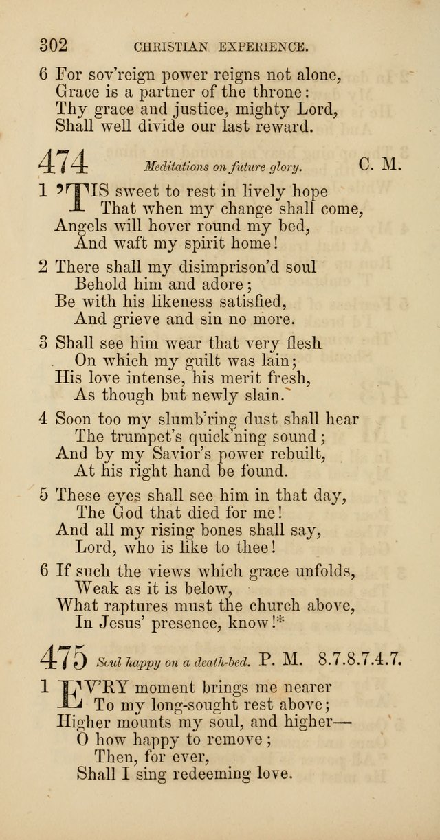 Hymns: selected and original, for public and  private worship (4th ed. 3rd rev. ed.) page 320