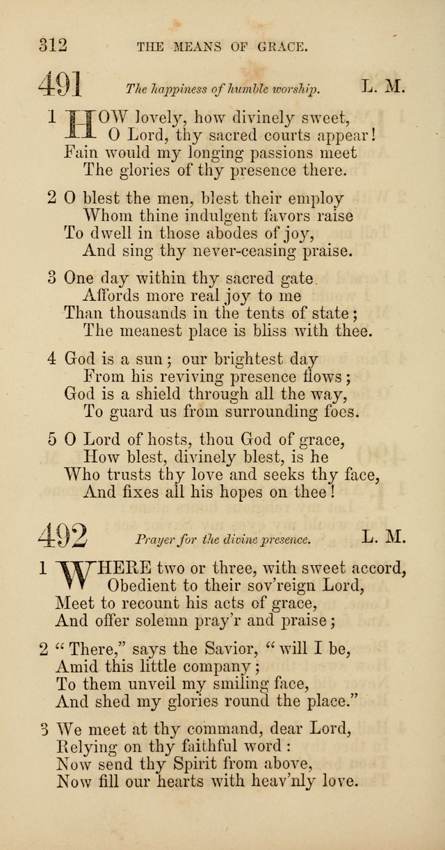 Hymns: selected and original, for public and  private worship (4th ed. 3rd rev. ed.) page 330