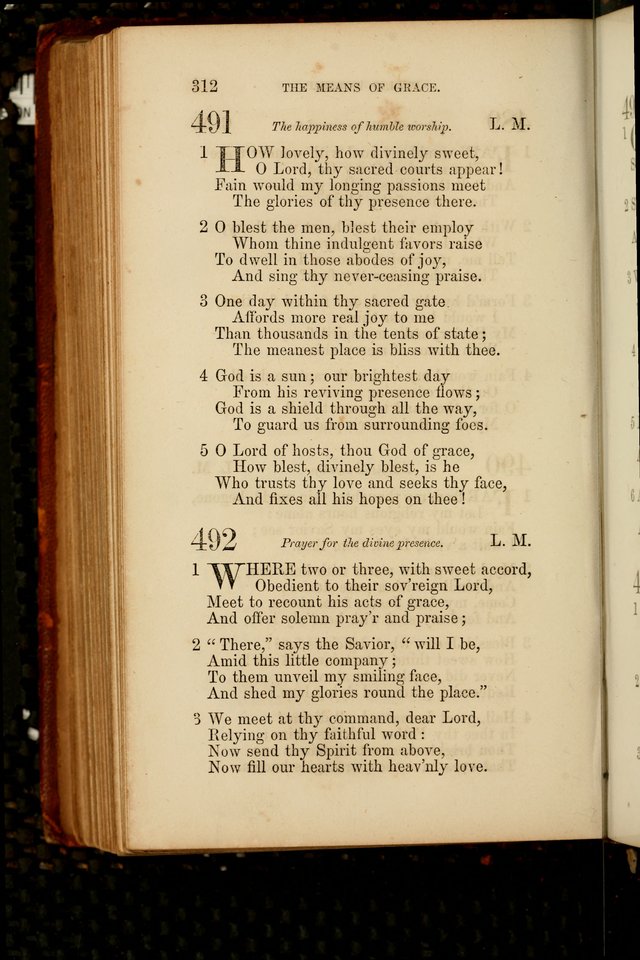 Hymns: selected and original, for public and  private worship (4th ed. 3rd rev. ed.) page 332