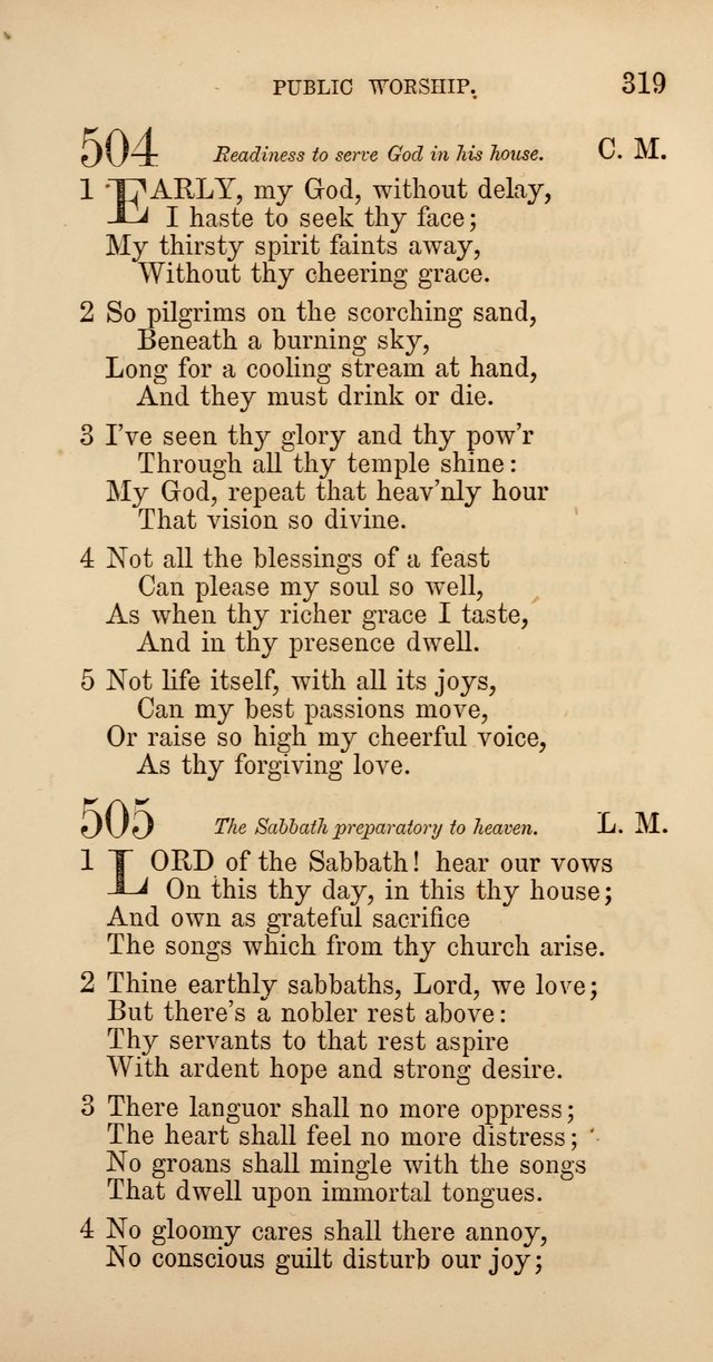 Hymns: selected and original, for public and  private worship (4th ed. 3rd rev. ed.) page 339