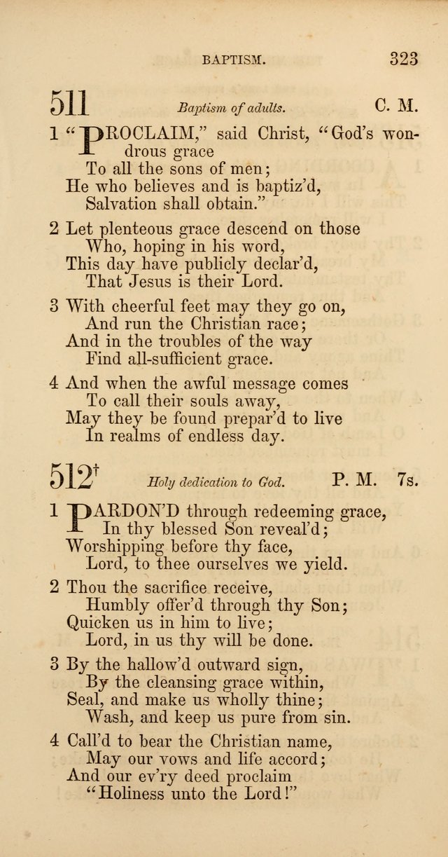 Hymns: selected and original, for public and  private worship (4th ed. 3rd rev. ed.) page 343