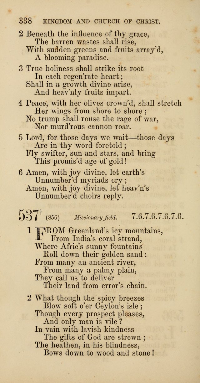 Hymns: selected and original, for public and  private worship (4th ed. 3rd rev. ed.) page 358