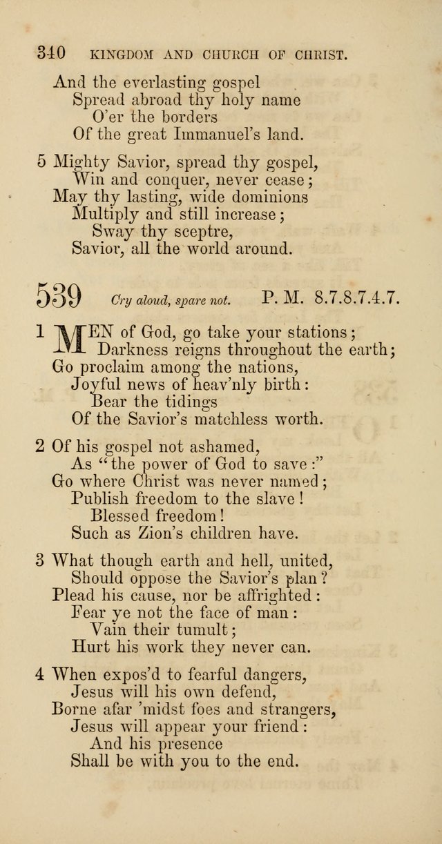 Hymns: selected and original, for public and  private worship (4th ed. 3rd rev. ed.) page 360