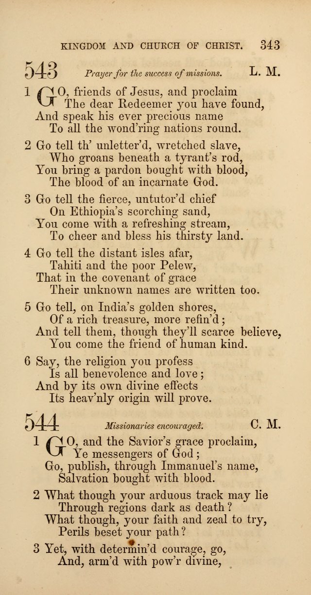 Hymns: selected and original, for public and  private worship (4th ed. 3rd rev. ed.) page 363