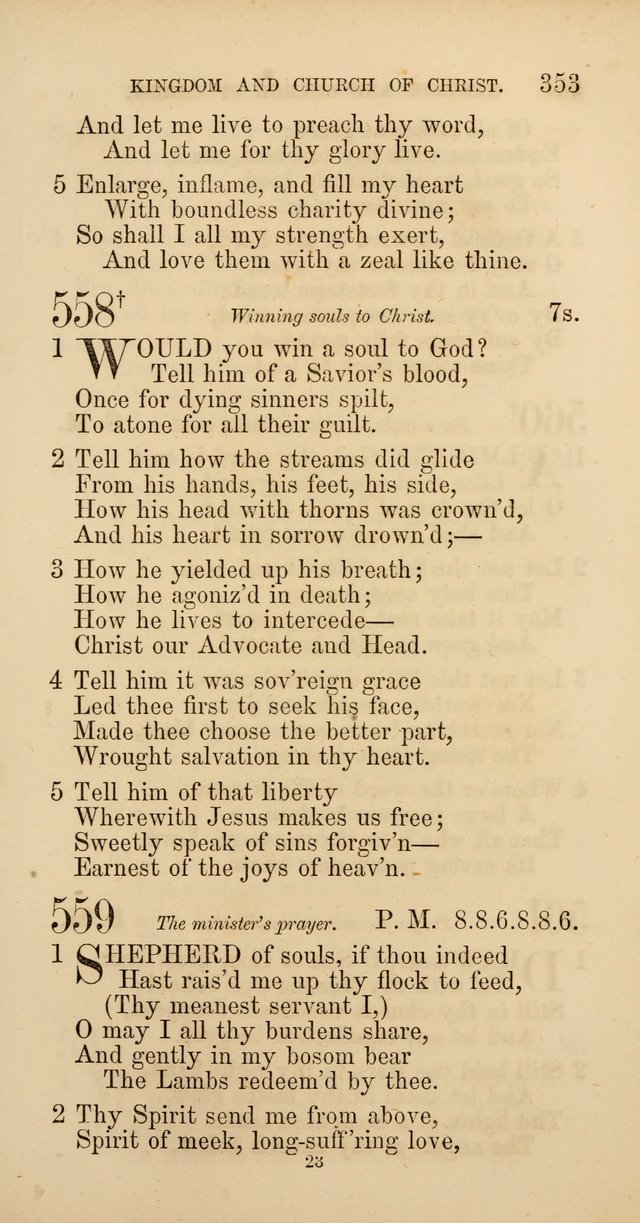 Hymns: selected and original, for public and  private worship (4th ed. 3rd rev. ed.) page 373