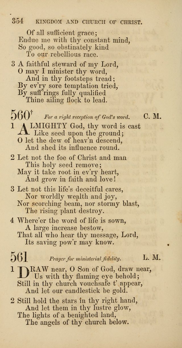 Hymns: selected and original, for public and  private worship (4th ed. 3rd rev. ed.) page 374