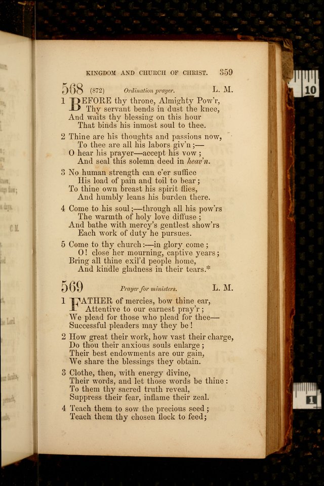 Hymns: selected and original, for public and  private worship (4th ed. 3rd rev. ed.) page 379