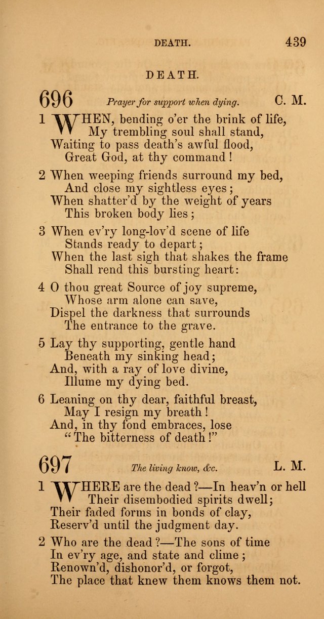 Hymns: selected and original, for public and  private worship (4th ed. 3rd rev. ed.) page 463