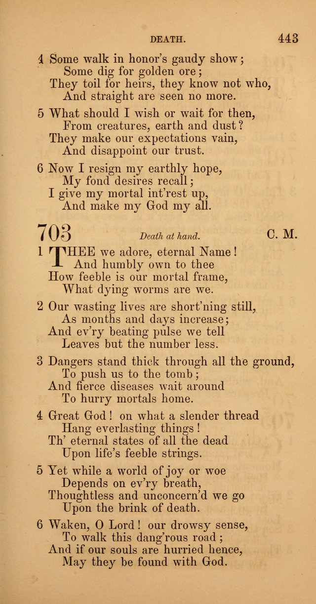 Hymns: selected and original, for public and  private worship (4th ed. 3rd rev. ed.) page 467