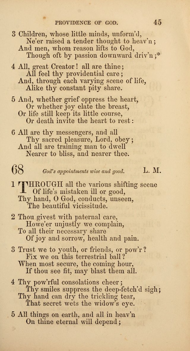 Hymns: selected and original, for public and  private worship (4th ed. 3rd rev. ed.) page 47