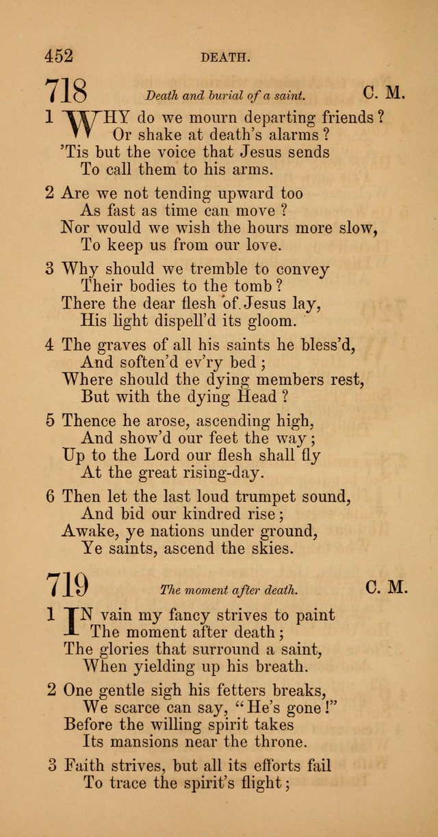 Hymns: selected and original, for public and  private worship (4th ed. 3rd rev. ed.) page 478