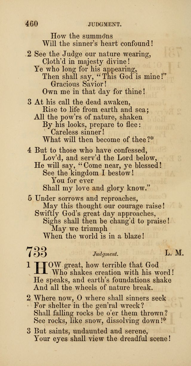 Hymns: selected and original, for public and  private worship (4th ed. 3rd rev. ed.) page 486