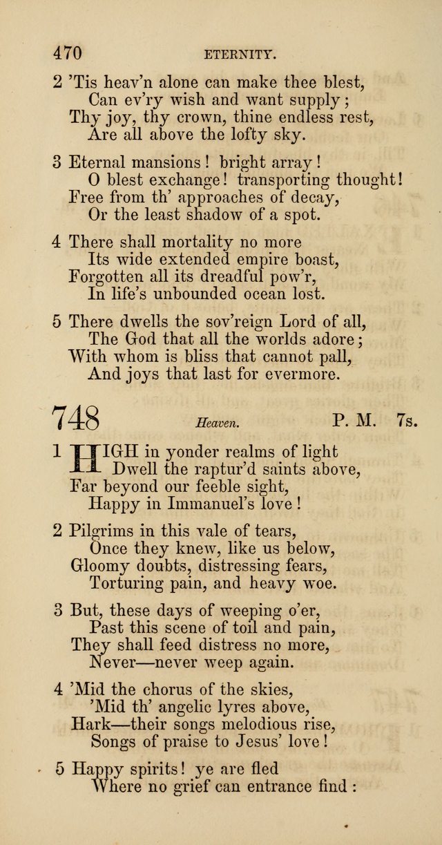 Hymns: selected and original, for public and  private worship (4th ed. 3rd rev. ed.) page 496