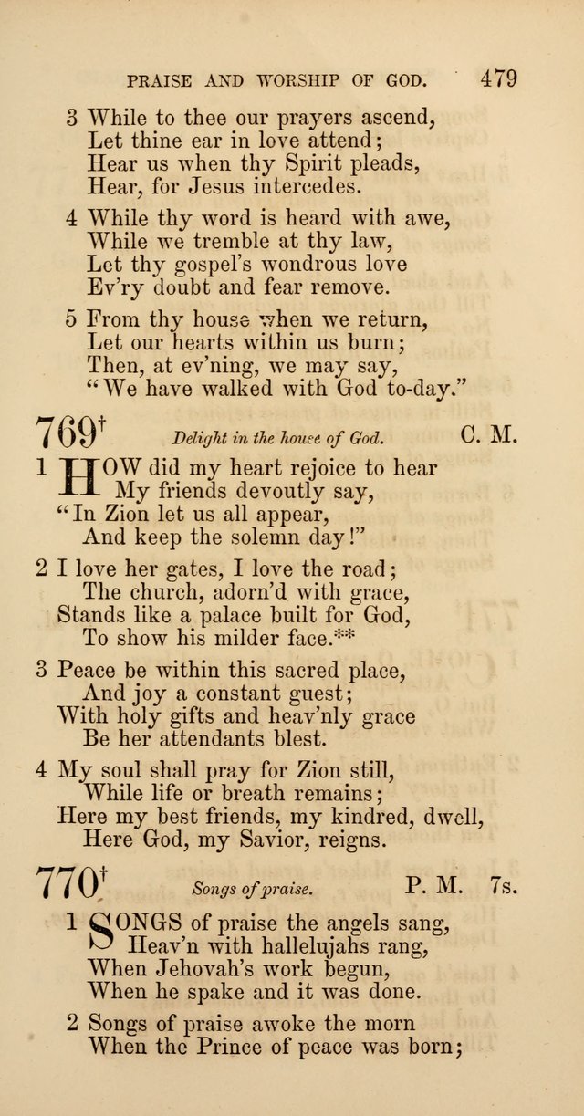 Hymns: selected and original, for public and  private worship (4th ed. 3rd rev. ed.) page 505