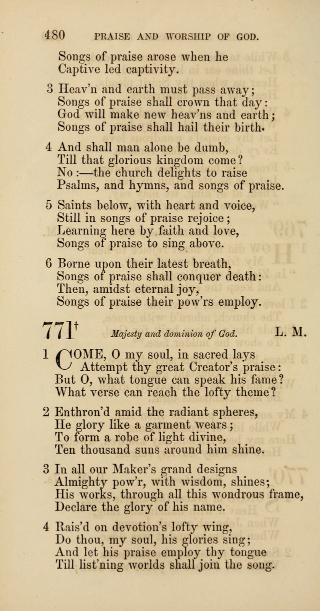 Hymns: selected and original, for public and  private worship (4th ed. 3rd rev. ed.) page 506