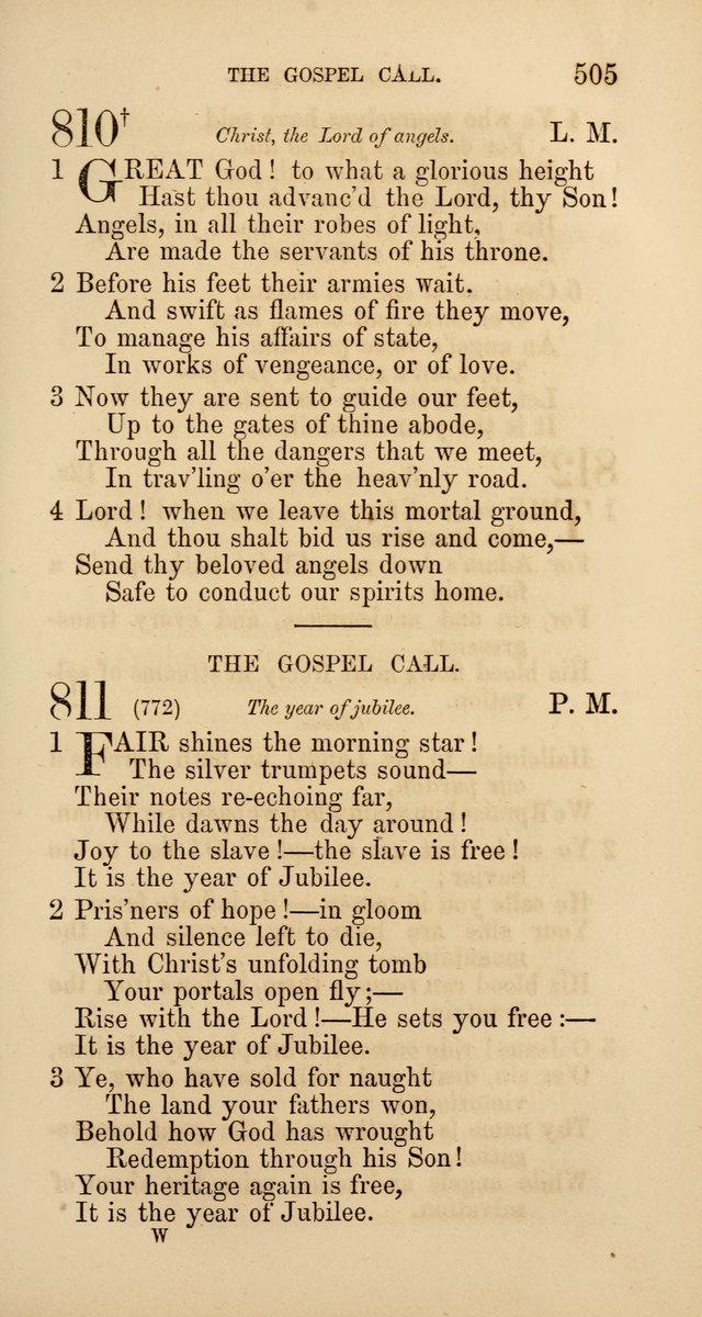 Hymns: selected and original, for public and  private worship (4th ed. 3rd rev. ed.) page 531