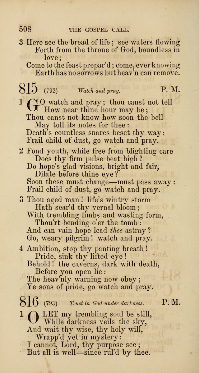 Hymns: selected and original, for public and  private worship (4th ed. 3rd rev. ed.) page 534