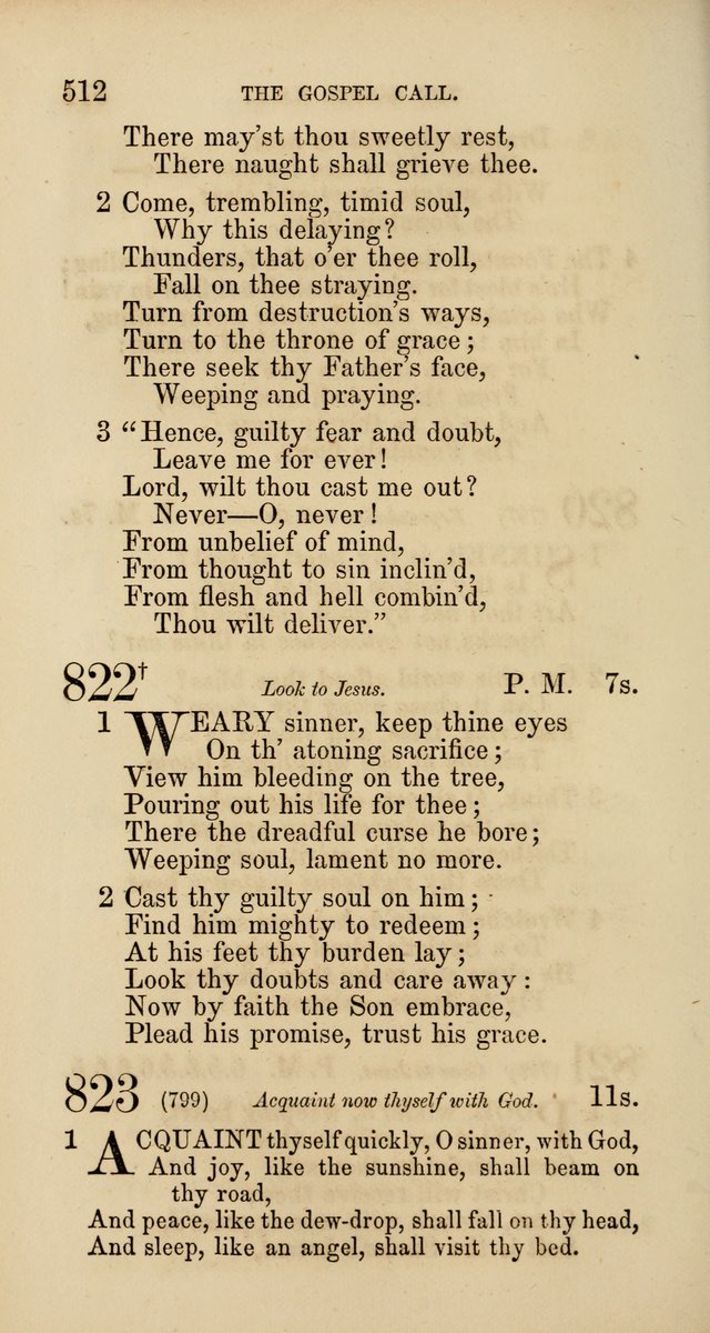 Hymns: selected and original, for public and  private worship (4th ed. 3rd rev. ed.) page 538