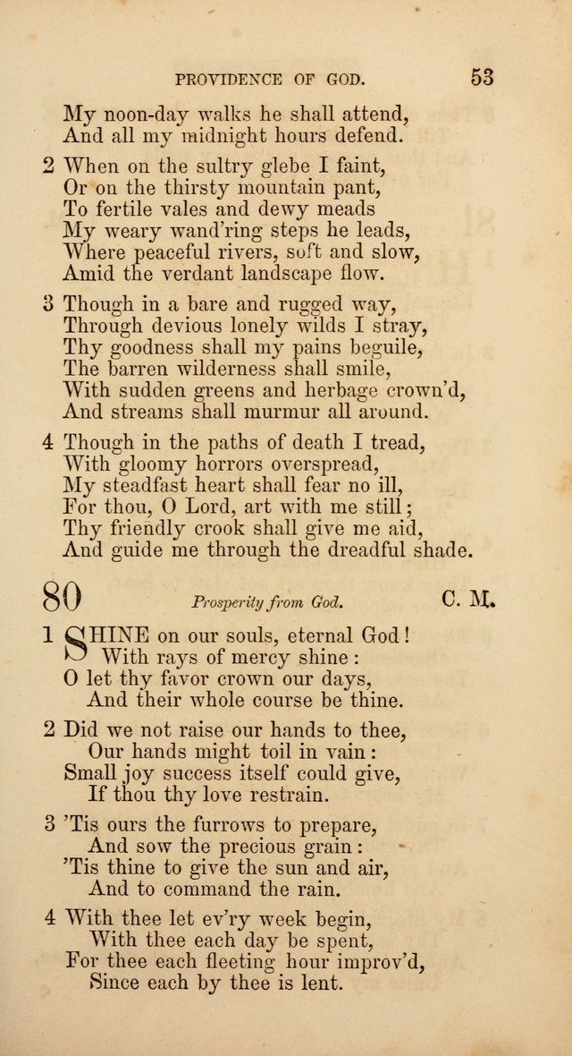 Hymns: selected and original, for public and  private worship (4th ed. 3rd rev. ed.) page 55